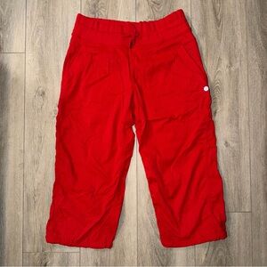 lululemon athletica Women's Red Capris